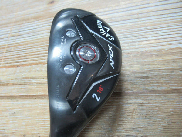 EXCELLENT CONDITION LEFT HAND CALLAWAY APEX HYBRID HEAD ONLY #2 18*