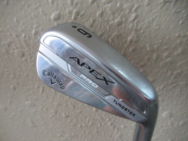 NICE CALLAWAY APEX PRO TUNGSTEN 6 IRON KBS TOUR C-TAPER 115g EXTRA STIFF 2* FLAT