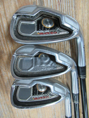 TAYLORMADE TOUR BURNER IRON SET 4-PW FACTORY 65g STIFF FLEX GRAPHITE +1/2"