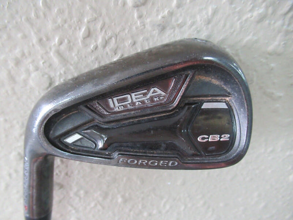 LEFT HANDED ADAMS IDEA BLACK CB2 6 IRON KBS TOUR 90 STIFF FLEX STEEL NEW GRIP