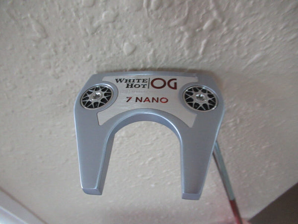 *MINT* ODYSSEY WHITE HOT OG 7 NANO 34" MALLET PUTTER STROKE LAB SHAFT HC INCL