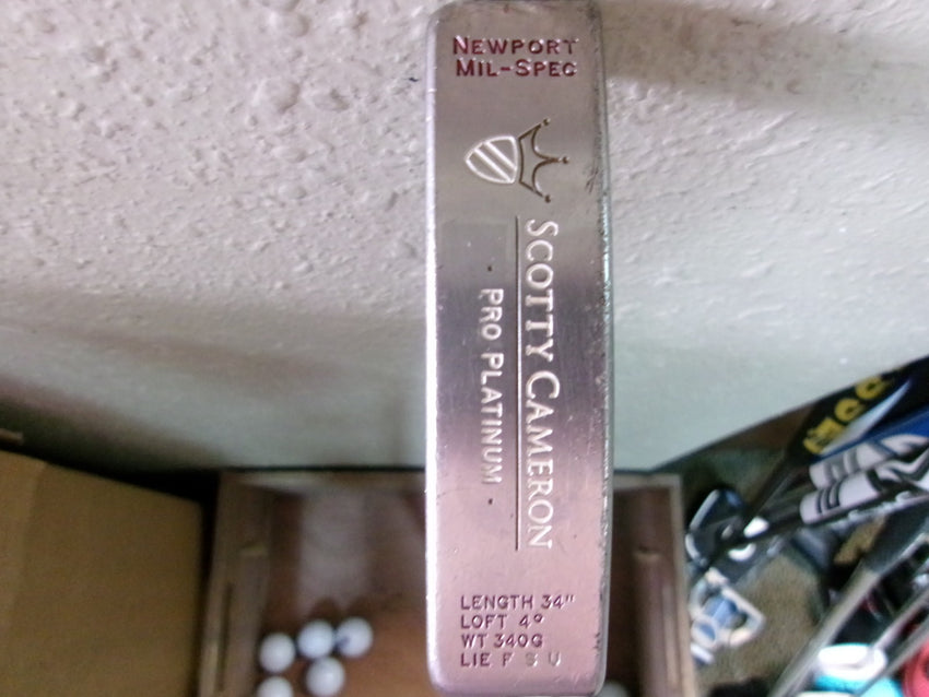 SCOTTY CAMERON PRO PLATINUM NEWPORT MIL-SPEC PUTTER 33.75" RH
