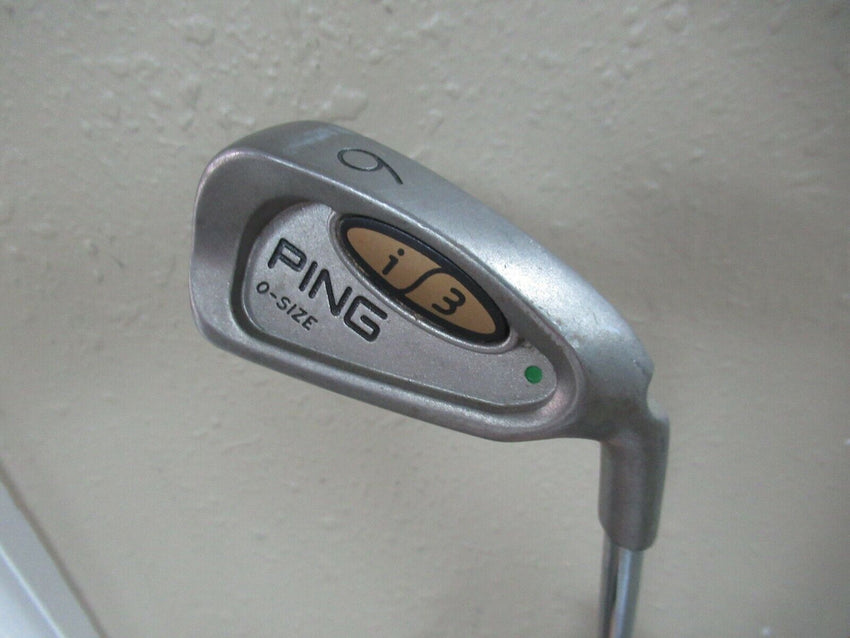 PING i3 6 IRON GREEN DOT VUSHIN Z-Z65 STEEL STIFF FLEX STD LENGTH FACTORY RUBBER