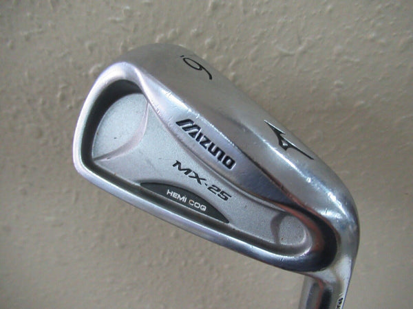 MIZUNO MX-25 HEMI COG 6 IRON FACTORY STIFF FLEX STEEL SOFFTIE GRIP