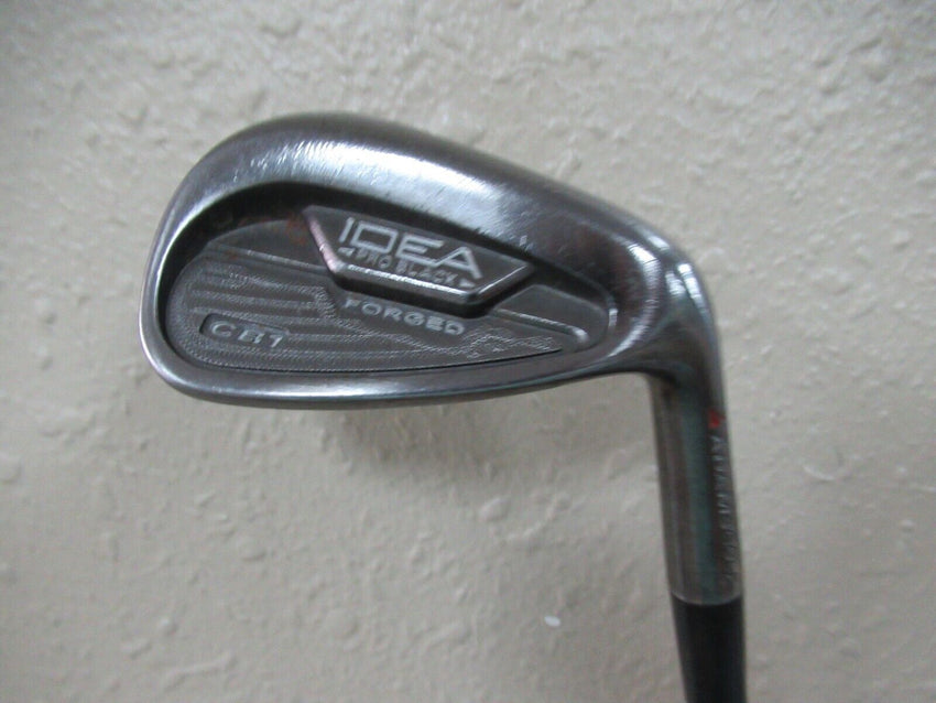 ADAMS IDEA PRO BLACK CB1 FORGED PITCHING WEDGE FACTORY STIFF FLEX STEEL 1* UP