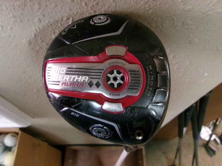 CALLAWAY BIG BERTHA ALPHA 815 DBD DRIVER 9* W/ALDILA ROGUE 110 MSI 68G STIFF RH