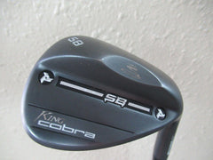 EXCELLENT BLACK COBRA SB 58* LOB WEDGE 6* BOUNCE WIDELOW DG BLACK S400 STIFF