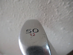 TITLEIST SM5 BRUSHED STEEL 50* GAP WEDGE 12* F GRIND FACTORY WEDGE FLEX STEEL