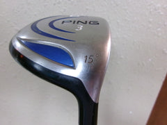 PING G5 3 WOOD 15* W/PROLAUNCH BLUE 75G REGULAR GRAPHITE RH