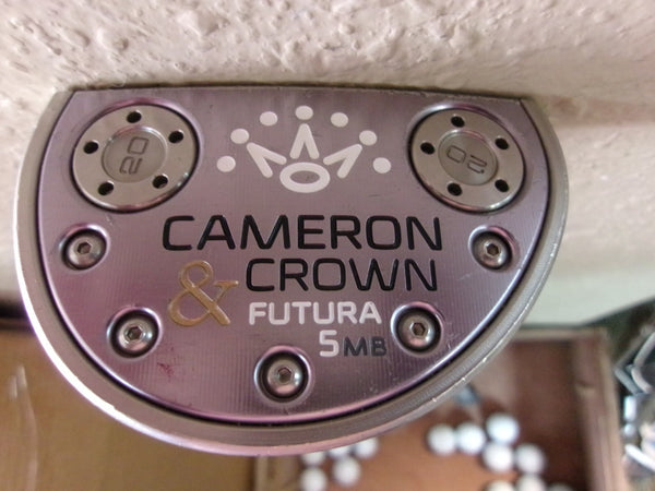 SCOTTY CAMERON CAMERON & CROWN FUTURA 5MB PUTTER 33.5" RH