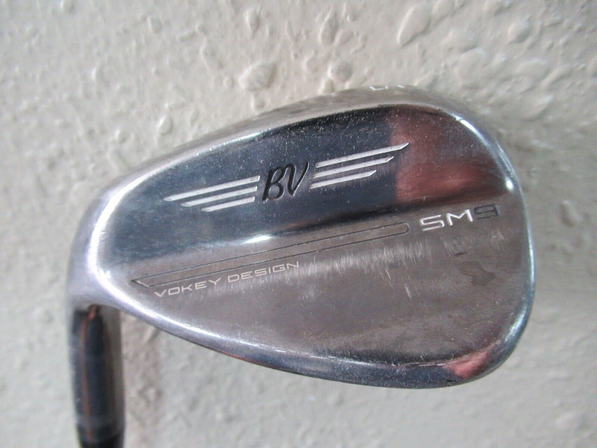 NICE LH TITLEIST SM9 54* SAND WEDGE 14* F GRIND FACTORY WEDGE FLEX STEEL