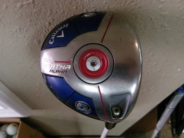 CALLAWAY BIG BERTHA ALPHA DRIVER 9* W/ALDILA ROGUE 110 MSI 60 X-STIFF RH