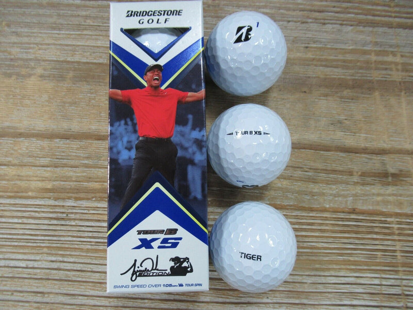 NEW 2020 Bridgestone Tour B XS Golf Balls Tiger Woods Edition TW 3 Ball Sleeve