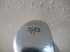 TITLEIST SM6 K GRIND 58* LOB WEDGE 12* BOUNCE FACTORY WEDGE FLEX STEEL NEW GRIP