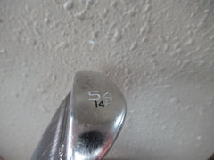 NICE LH TITLEIST SM9 54* SAND WEDGE 14* F GRIND FACTORY WEDGE FLEX STEEL