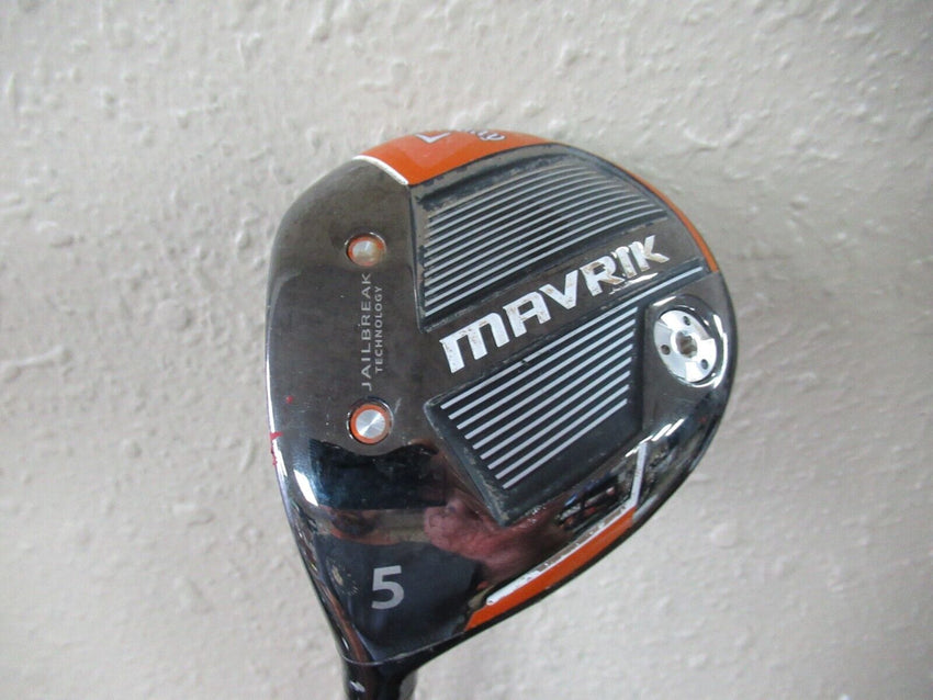 LEFT HANDED CALLAWAY MAVRIK FAIRWAY WOOD #5 18* HZRDUS T800 5.5 65g REGULAR FLEX