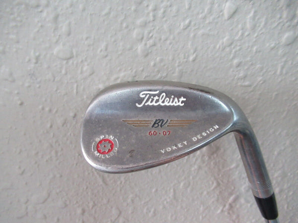 TITLEIST VOKEY DESIGN SPIN MILLED 60* 7* WEDGE STEEL SHAFT