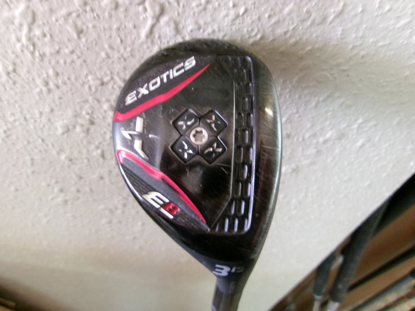 TOUR EDGE EXOTICS E8 3 HYBRID 19* W/UST RECOIL 670 F4 STIFF GRAPHITE RH
