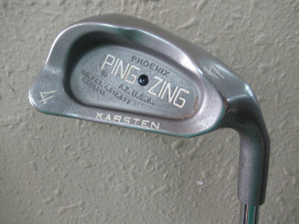 **NICE** PING ZING #4 IRON BLACK DOT FACTORY JZ STEEL STIFF FLEX SHAFT