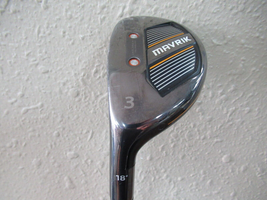 NICE LEFT HANDED CALLAWAY MAVRIK HYBRID #3 18* PROJECT X CATALYST 65g REGULAR