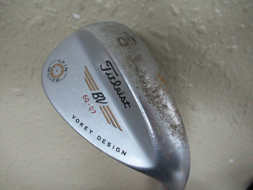 TITLEIST VOKEY DESIGN SPIN MILLED 60* LOB WEDGE 7* BOUNCE WEDGE FLEX STEEL