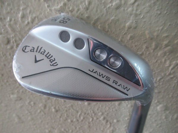 NEW CALLAWAY JAWS RAW 58* 8 C GRIND LOB WEDGE DG 115 WEDGE FLEX STEEL