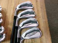 CALLAWAY QUANTUM MAX IRON SET 4-PW/GW LH GRAPHITE REGULAR