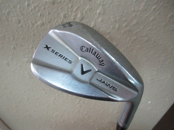 CALLAWAY X SERIES JAWS 56* FORGED SAND WEDGE FACTORY WEDGE FLEX STEEL NEW GRIP