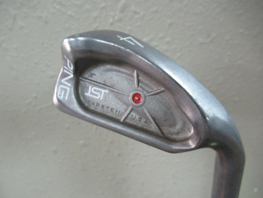 PING ISI 4 IRON RED DOT FACTORY JZ STIFF FLEX STEEL LAMKIN CROSSLINE GRIP