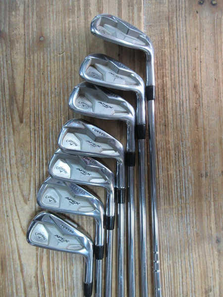 CALLAWAY APEX PRO 19 IRON SET 4i-PW TRUE TEMPER XP 95 R300 REGULAR FLEX SHAFTS