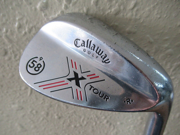 CALLAWAY X TOUR FORGED 58* LOB WEDGE 9* BOUNCE FACTORY WEDGE FLEX STEEL