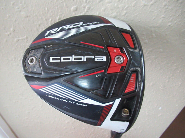 NICE COBRA RAD SPEED 9.0* ADJUSTABLE DRIVER FUJIKURA MOTORE X F3 60g STIFF HC