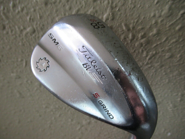 TITLEIST SM6 S GRIND 58* LOB WEDGE 10* BOUNCE FACTORY STEEL NEW GRIP
