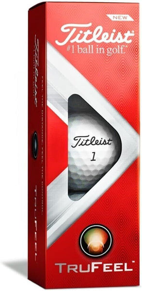 Titleist TruFeel Golf Balls (WHITE, 3pk) 1 Sleeve 2022 NEW