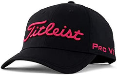 Titleist Men's Tour Performance Golf Hat, Staff Black/White