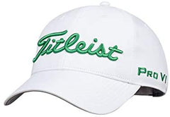 Titleist Men's Tour Performance Golf Hat, Staff Black/White