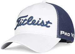 Titleist Men's Tour Performance Golf Hat, Staff Black/White